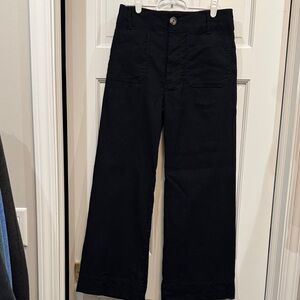 Anthropologie Maeve Colette Wide Leg  Cropped hem trouser